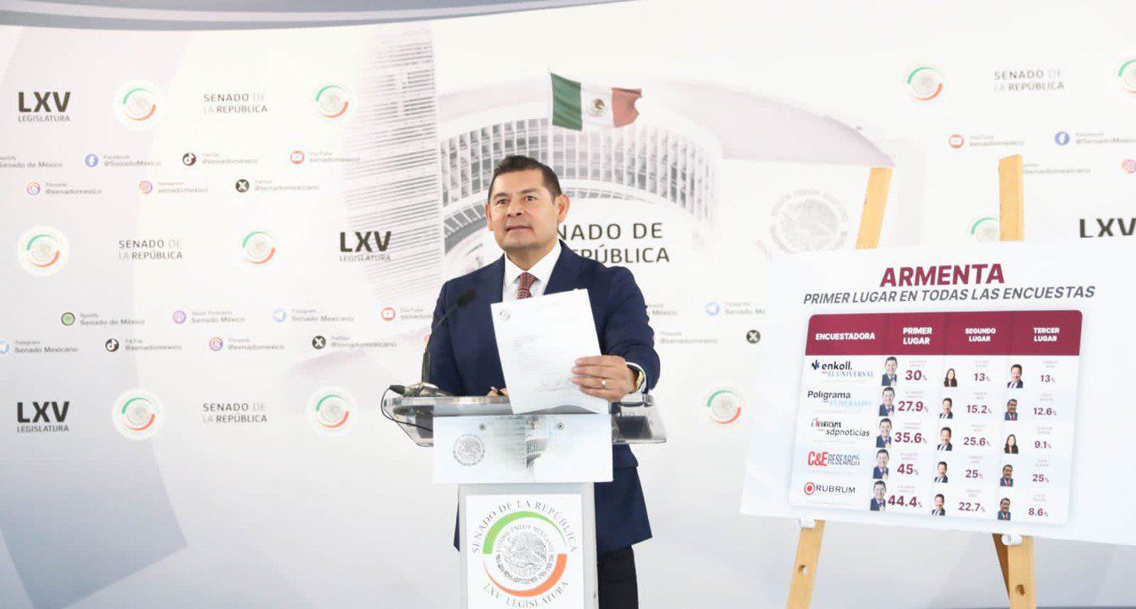 Solicita licencia el senador Alejandro Armenta para separarse del cargo por tiempo indefinido